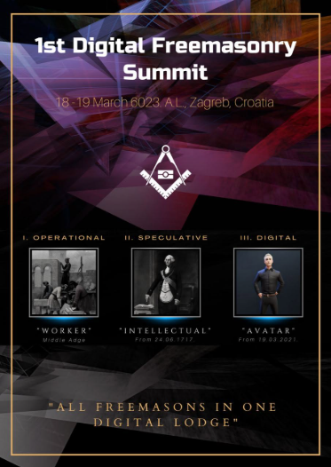 Official poster for the First Digital Freemasonry Summit